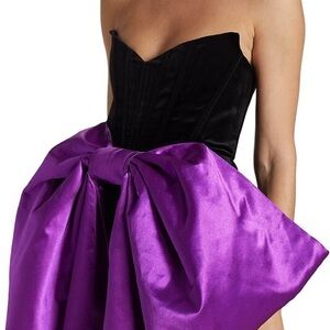 Bronx and Banco Valentine Velvet & Satin Bow Minidress. 
US Size LARGE.